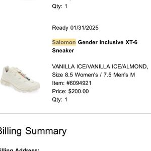 Salomon Gender Inclusive XT-6 Sneaker VANILLA ICE/VANILLA ICE/ALMOND